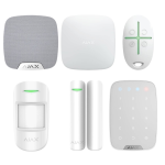 Kit AJAX Alb - 2 zone + sirenă interior și tastatură