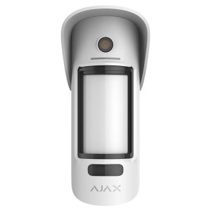 Detector Wireless PIR de exterior cu verificare foto la alarmă Ajax MotionCam Outdoor PhOD Alb