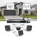 Kit Complet 4 Camere Supraveghere (3 Exterior + 1 Interior) IP Hikvision 2MP cu NVR PoE și HDD 1TB