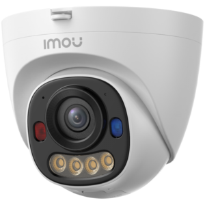 Cameră supraveghere exterior IP Dome Imou PS8D Active Deterrence AOR IPC-PS8D-5V0, 5 MP, 2.8 mm, IR/lumină albă 30 m, smart night vision, microfon, slot card, detecție om/vehicul