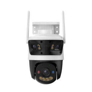 Cameră supraveghere exterior IP WiFi 6 rotativa PT cu lentilă triplă Imou Cruiser Triple Full Color IPC-S7UP-11M0WED, 5 MP + 2 x 3MP, microfon și difuzor, 2x slot card, IR/lumină albă 30 m