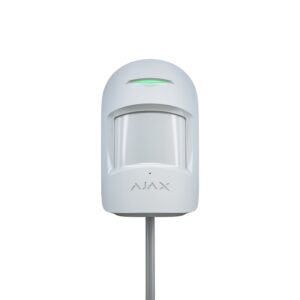 Detector cu fir PIR și Geam Spart Ajax CombiProtect Fibră Alb