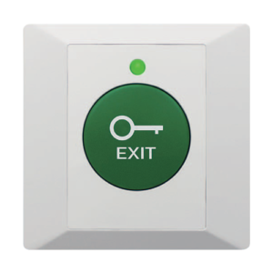Buton de iesire din plastic, profil ingust, LED, buzzer CSB-86G-LED
