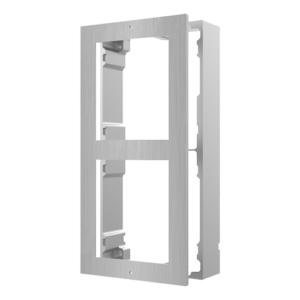 Rama montaj aparent din otel inoxidabil, 2 module, pentru Interfon modular - HIKVISION DS-KD-ACW2-S