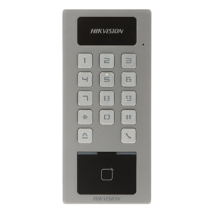 Terminal control acces si interfon cu tastatura, cititor card, Bluetooth, Wi-Fi, Alarma - HIKVISION DS-K1T502DBWX