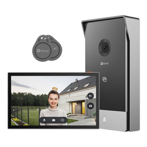 Kit video-interfon, monitor tactil 7 inch, 2 fire, camera 2MP, IR 5m, SDcard, Wi-Fi6 - EZVIZ CS-HP5-2MP