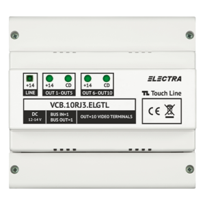 Doza derivatie video 10 iesiri pentru EXPERT, G3 - ELECTRA VCB.10RJ3.ELGTL