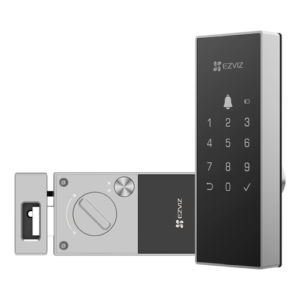 Yala inteligenta, Wi-Fi, sonerie incorporata, verificare status inchidere, alarma anti-furt, gri - EZVIZ CS-DL03(WP)-Grey