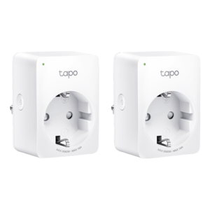 Pachet 2 prize smart, 16A, Wi-Fi, control vocal, monitorizare consum - TP-Link Tapo TapoP110(2-pack)