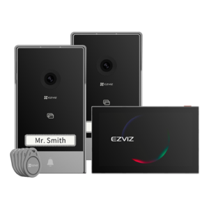 Kit video-interfon, monitor tactil 7', 2 posturi exterioare, camera 2K, audio, IR 6m, Wi-Fi6 - EZVIZ CS-HP7(3MP,2-Entry Kit)