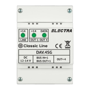 Doza derivatie video DAV.4SG Classic 4 iesiri - ELECTRA DAV.4SG