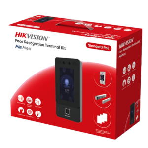 Kit terminal control acces TCP/IP cu Recunoastere faciala, Amprenta, Card Mifare, 2MP, WiFi, PoE - HIKVISION DS-KAS342