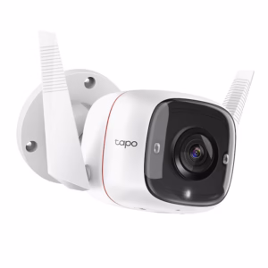 Camera de supraveghere pentru exterior smart, TP-Link Tapo C310 , 3MP, conexiune Wi-Fi sau prin cablu, Night Vision, Detecteaza miscari si trimite notificari, Alarma sonora si luminoasa, Functie Two-Way Audio, Control Vocal