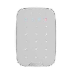 Tastatură Wireless cu cititor carduri Ajax Keypad Plus Albă
