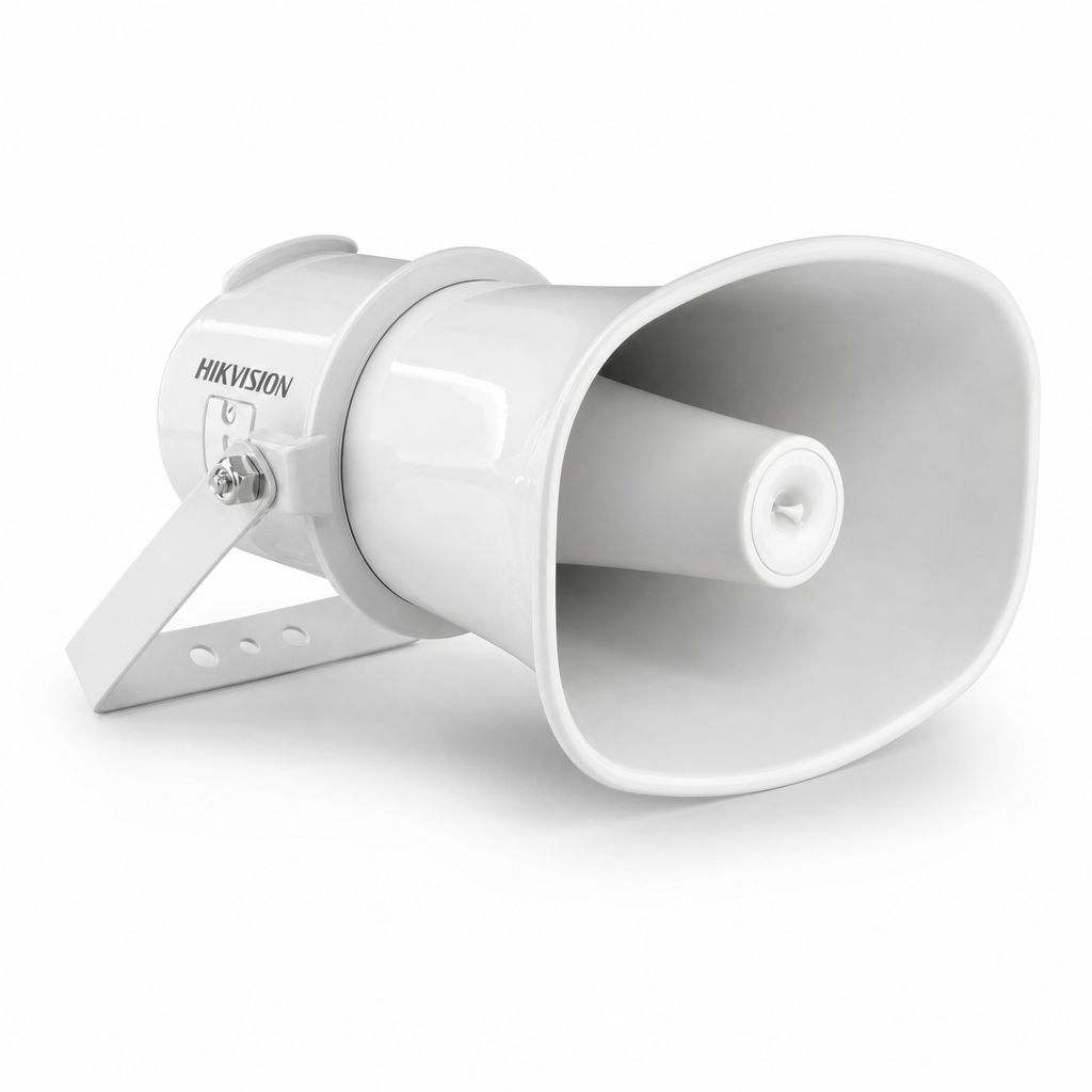 Difuzor IP cu palnie 25W, Mic., 4GB EMMC, iesire Alarma 12VDC 25mA, IP67 - HIKVISION DS-QAZ1325G1T